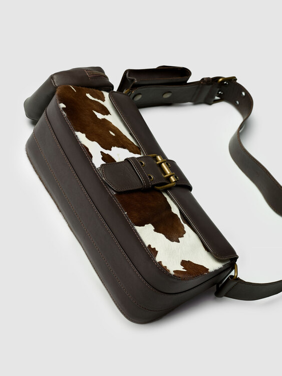 Brown Cowhide Bag 