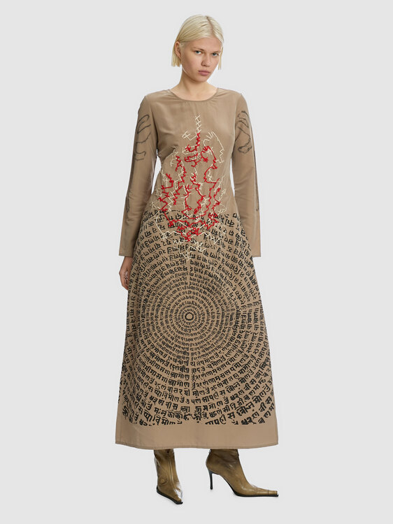 E-Play Nylon Maxi Dress 