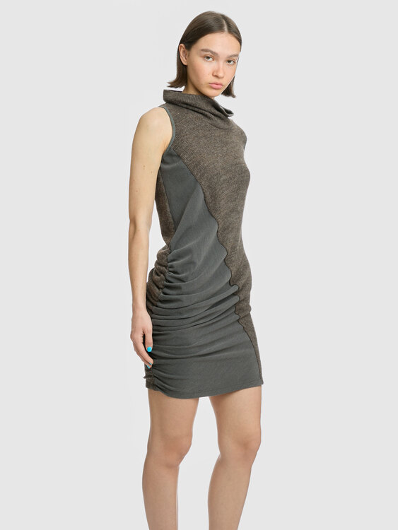 Asymmetrical Midi Dress 