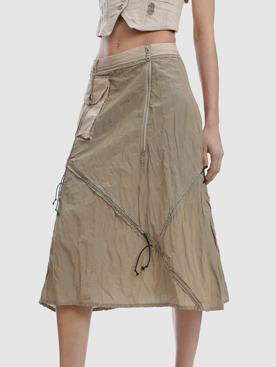 Iridescent Midi Skirt 