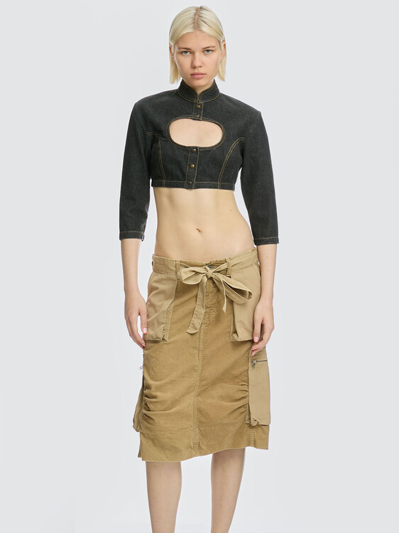 Nolita Corduroy Midi Skirt 