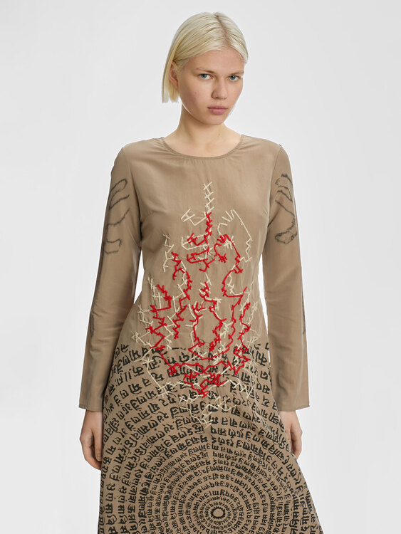 E-Play Nylon Maxi Dress 