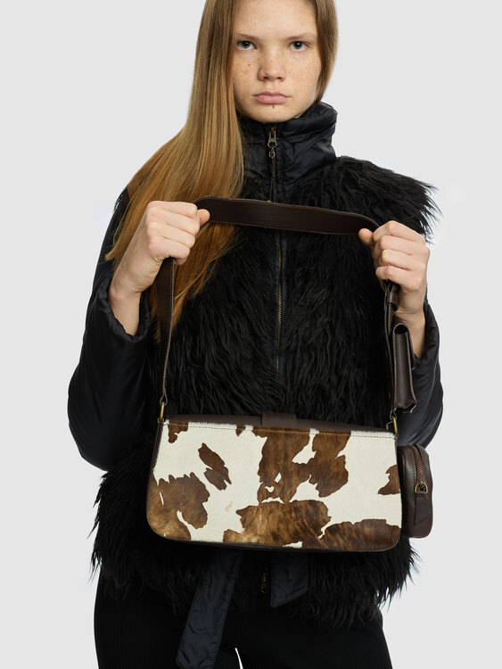 Brown Cowhide Bag 