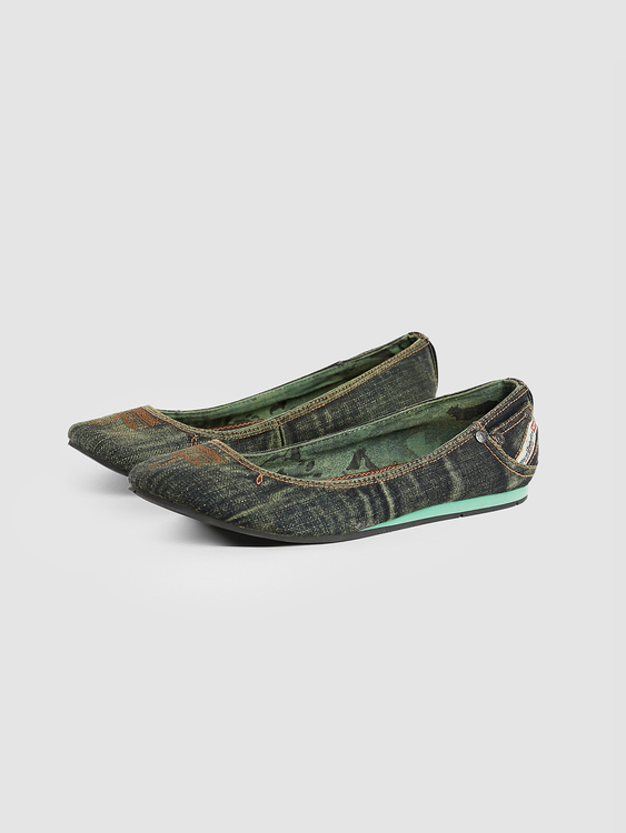 Diesel Denim Ballet Flats 