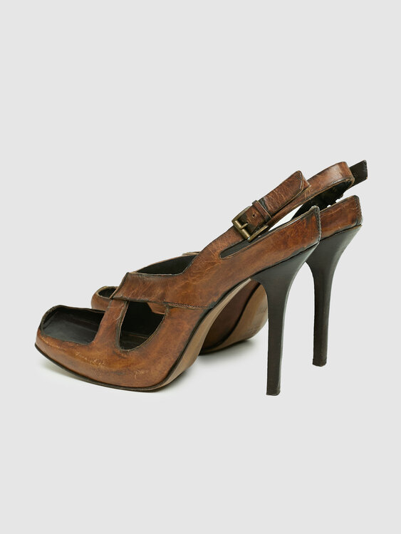 Brown Leather Heels 