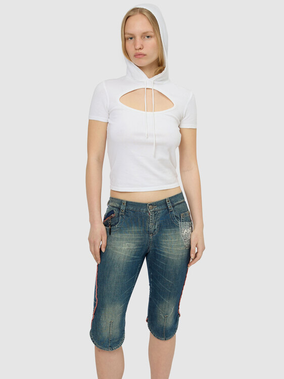 CNC Denim Capri Pants 
