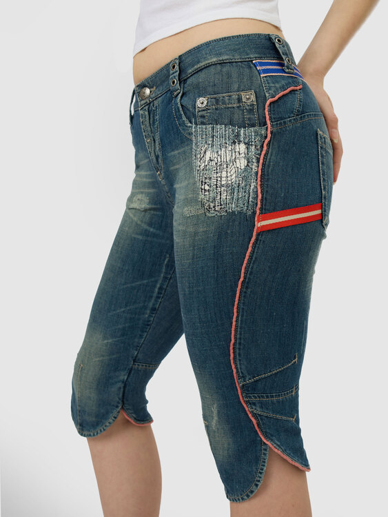 CNC Denim Capri Pants 