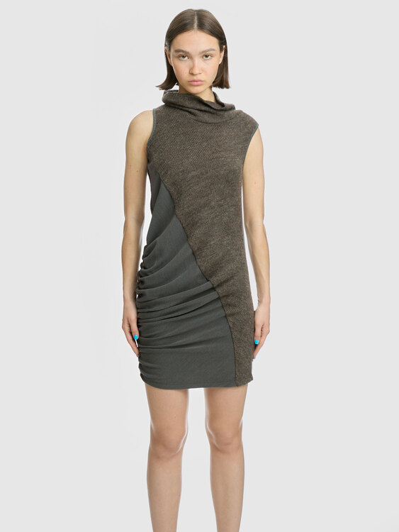 Asymmetrical Midi Dress 