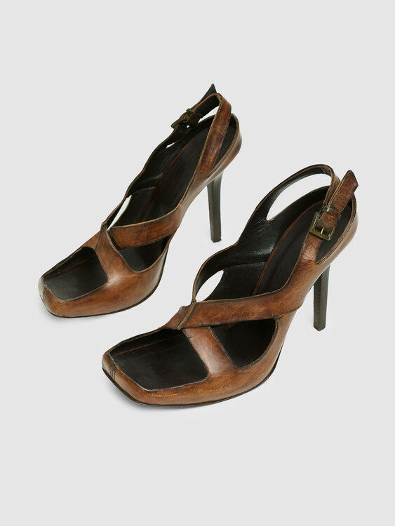 Brown Leather Heels 