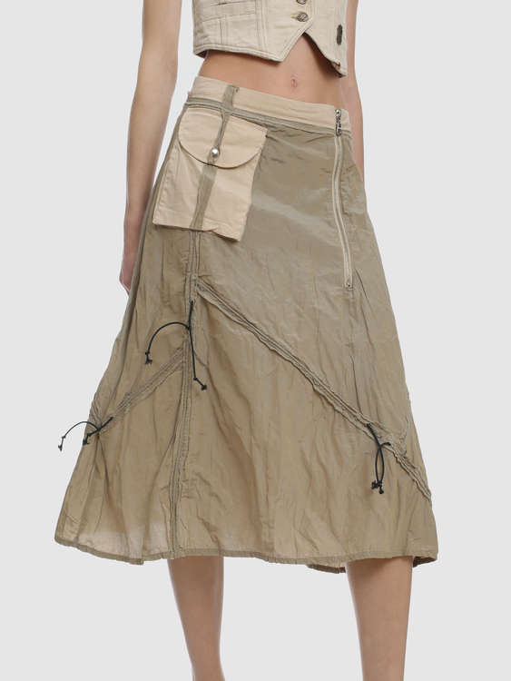 Iridescent Midi Skirt 