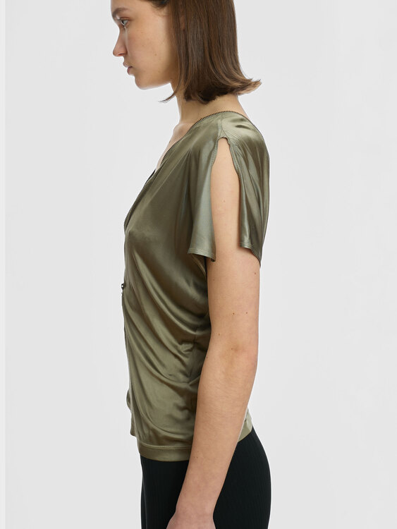 Plein Sud Khaki Zip Top 
