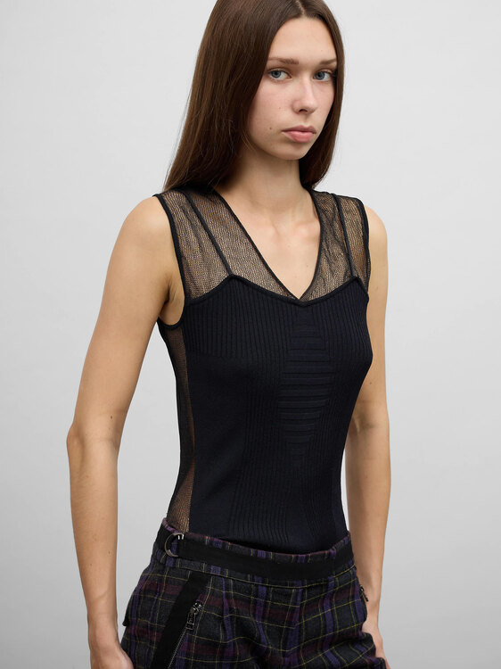 Knitted Bustier Top 