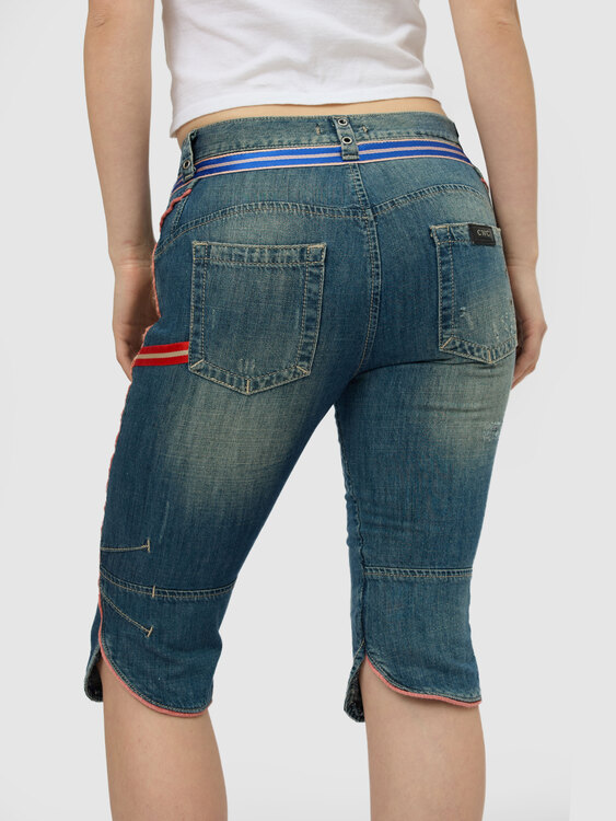 CNC Denim Capri Pants 