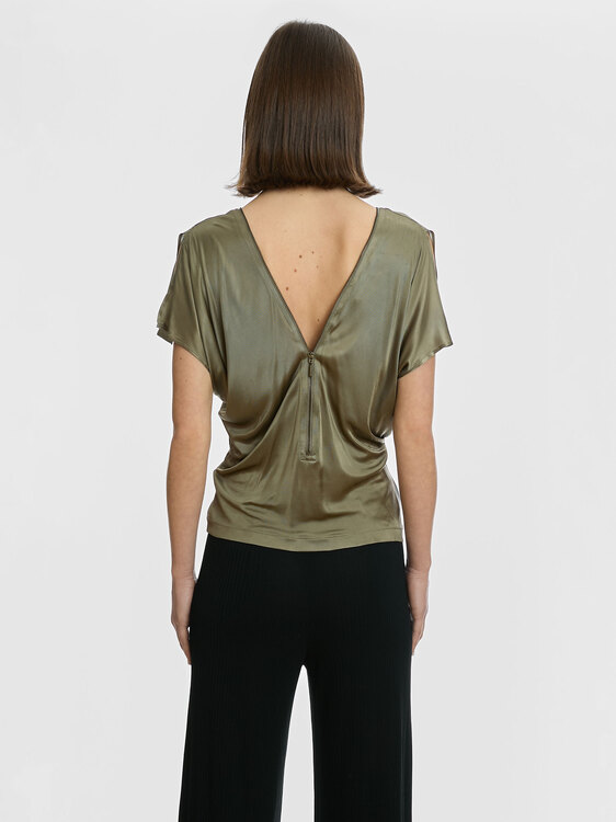 Plein Sud Khaki Zip Top 