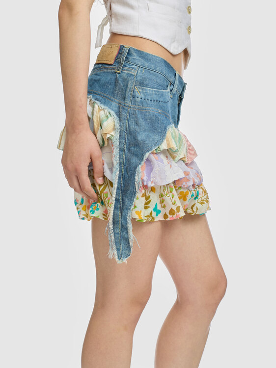 Nolita Deconstructed Mini Skirt 