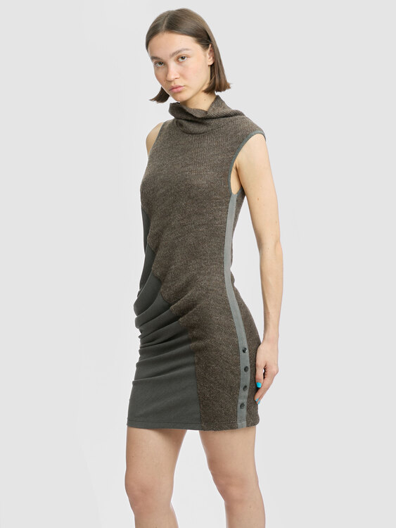 Asymmetrical Midi Dress 