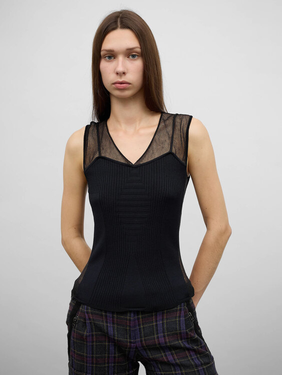 Knitted Bustier Top 