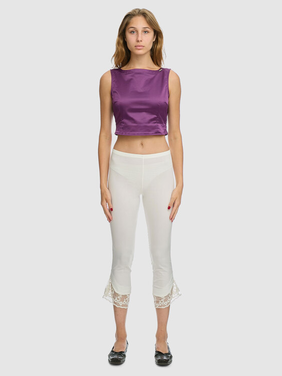 White Stretchy Pantaloons 