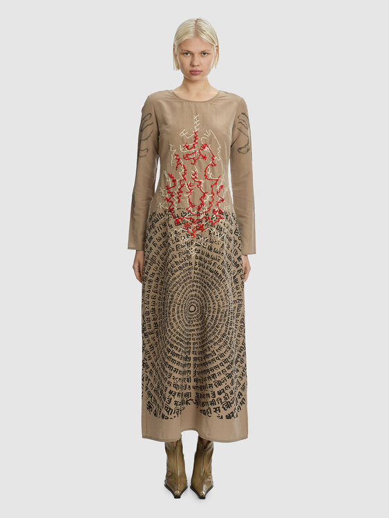 E-Play Nylon Maxi Dress 