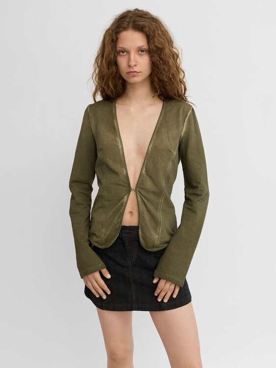 Fornarina Khaki Cardigan 