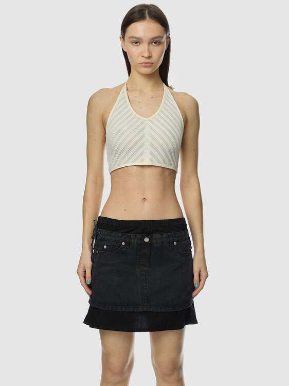Gaultier Deconstructed Mini Skirt 