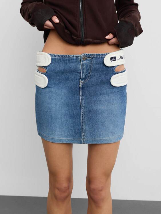 JetLag Cutout Details Mini Skirt 