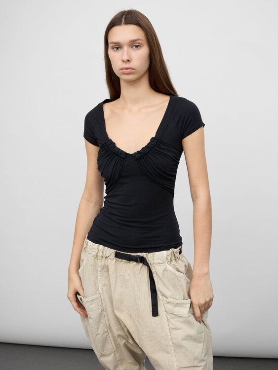 Morgan De Toi Cap Sleeve Top 