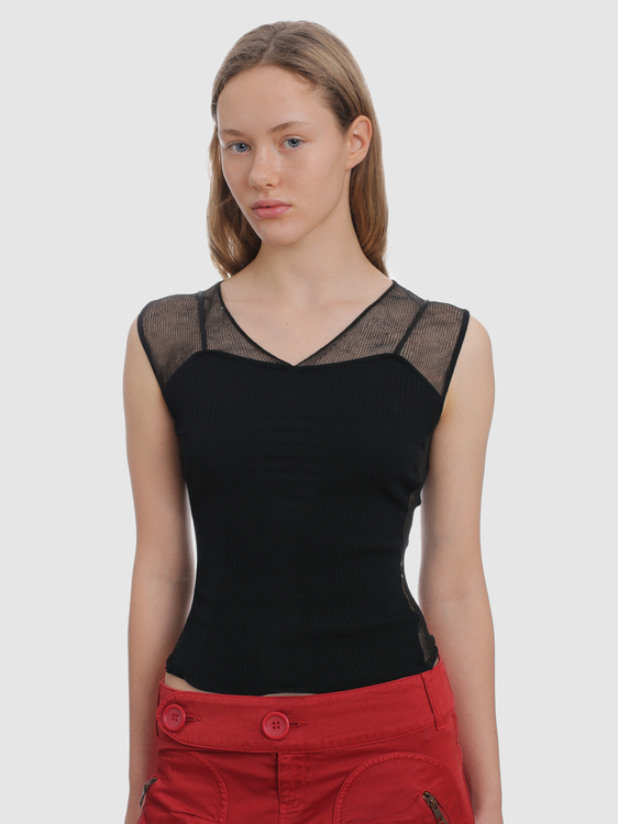 Knitted Bustier Top 