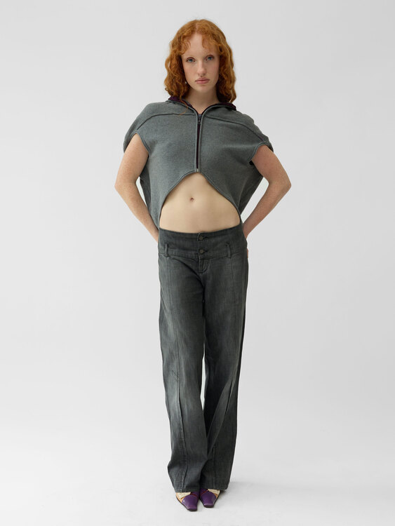 Michiko Koshino Wide Leg Jeans 