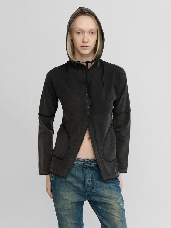 Cop Copine Acid Wash Hoodie 