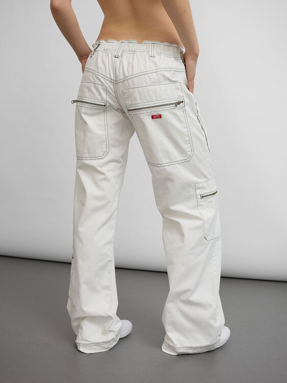Miss Sixty White Cargo Pants 
