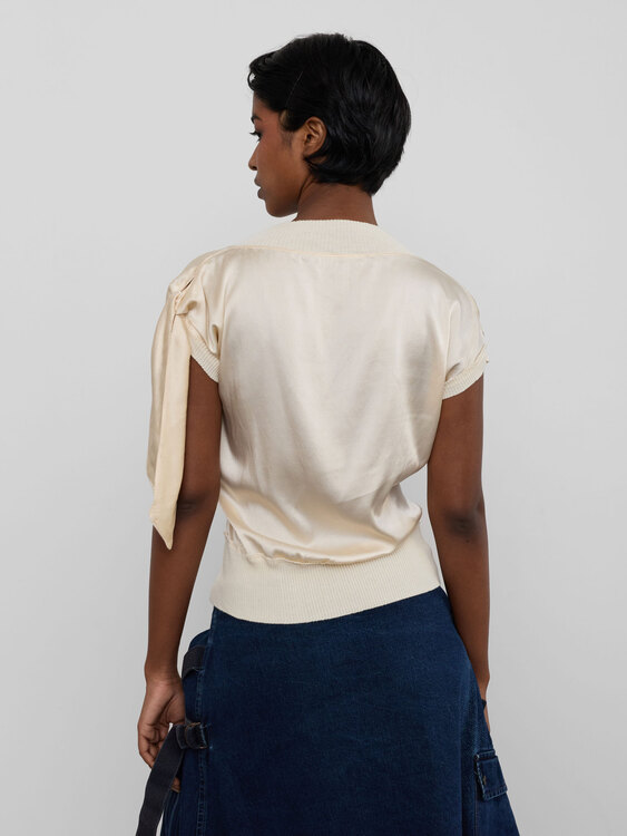 Ivory Silk Top 