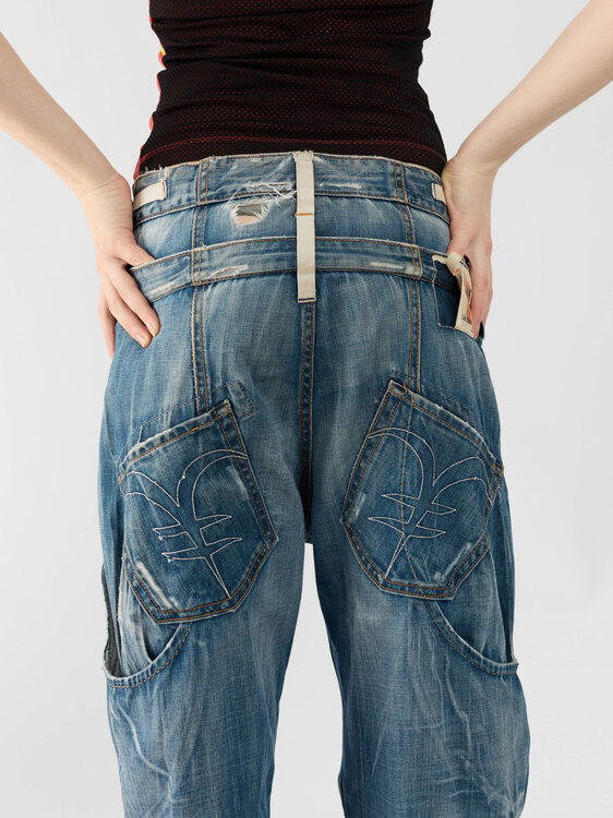 Michiko Koshino Double Waist Jeans 