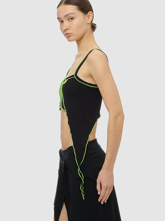 Battery Organic Black Crop Top 