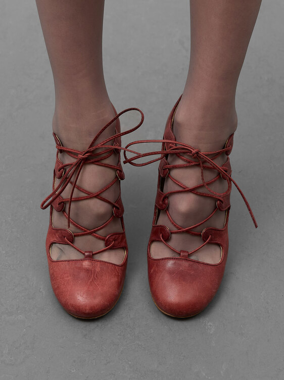 Galliano Round Toe Heels 