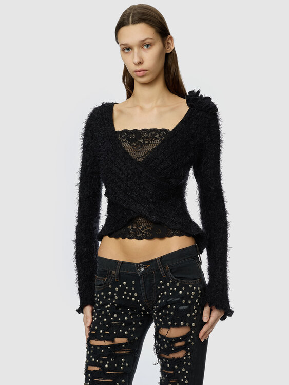 Black Fuzzy Jumper 