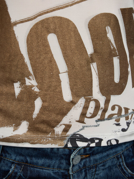 Galliano Graphic Print Top 