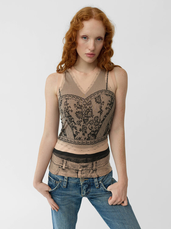 Dior Lace Print T-Shirt 