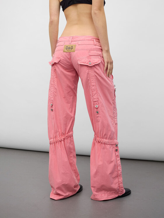 Dolce & Gabbana Pink Cargo Trousers 