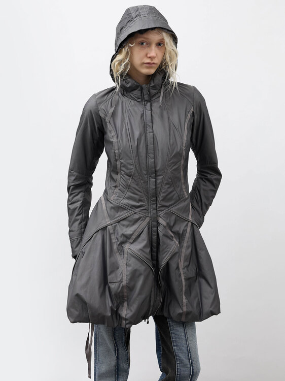 Girbaud Metallic Grey Nylon Jacket 