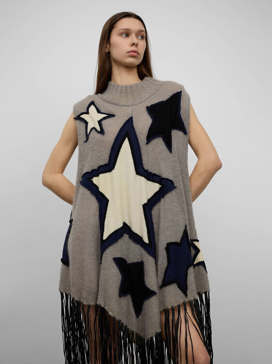 E-play Fringed Star Poncho 