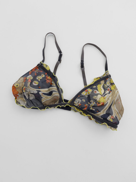 Miss Sixty Psychedelic Print Silk Bra 