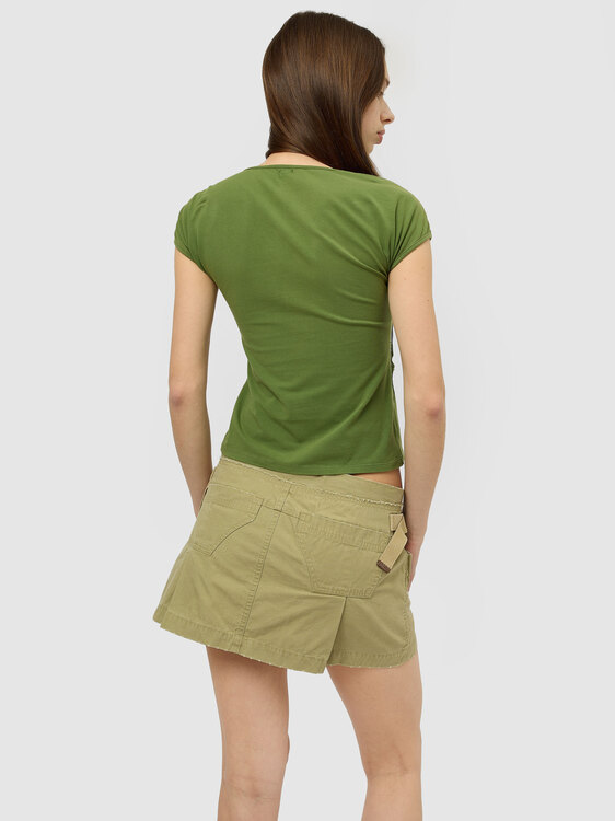 Diesel Khaki Mini Skirt 