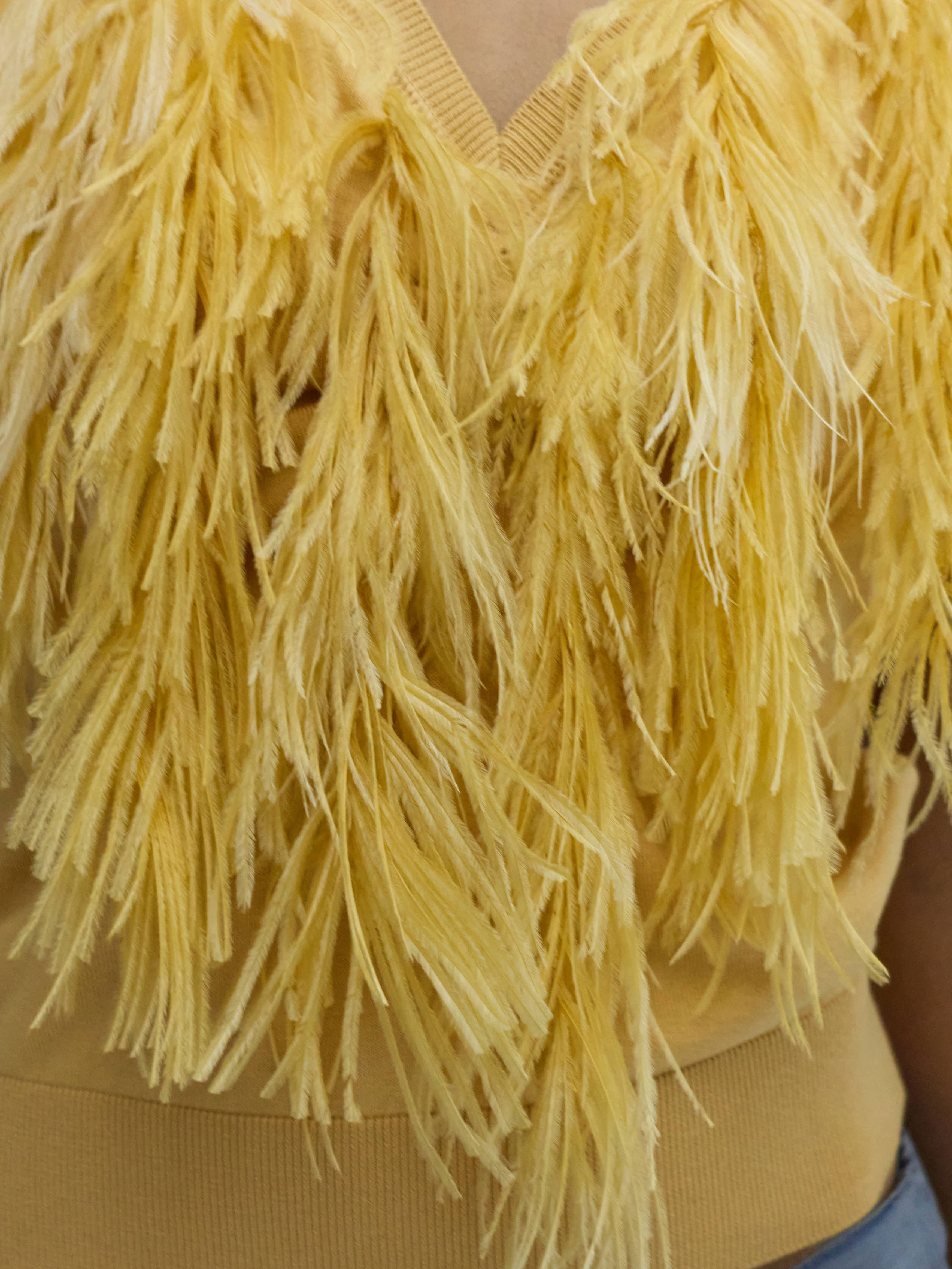 N1 Feather Appliqué Vest 