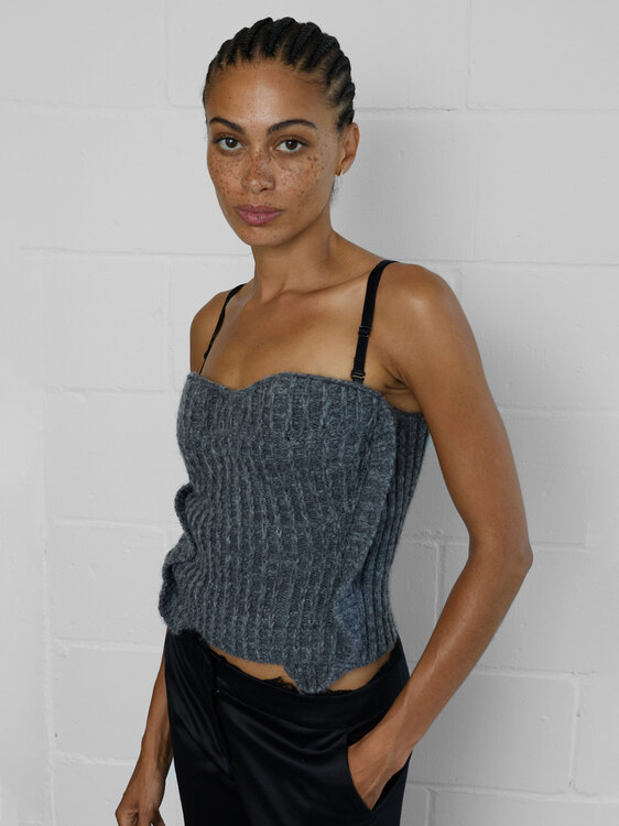 Sisley Knitted Bustier Top 