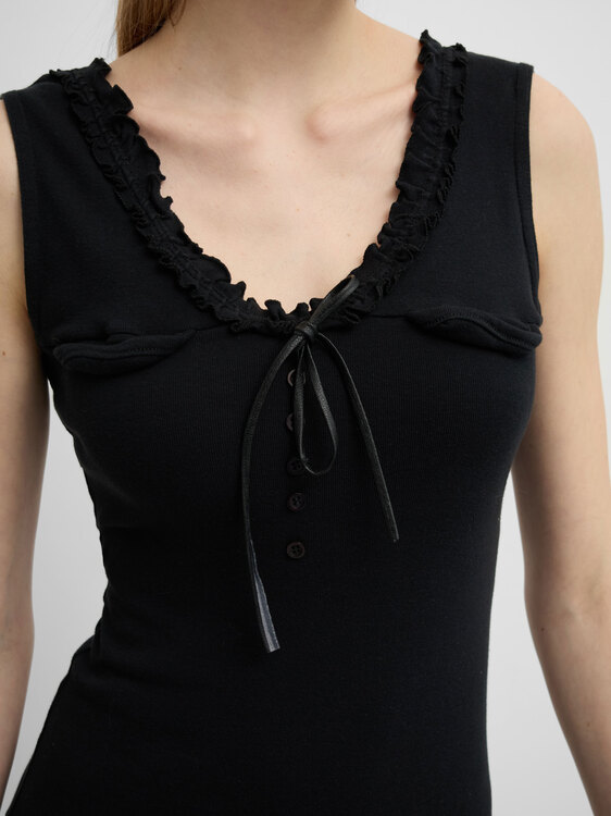 Black Stretchy Mini Dress 