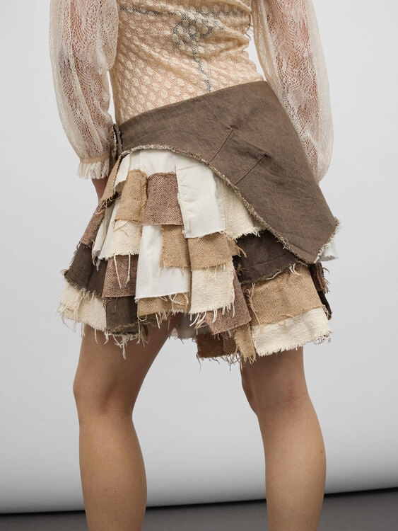 Michiko Koshino Patchwork Skirt 