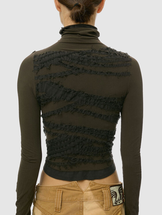 Sarah Pacini Turtleneck Blouse 