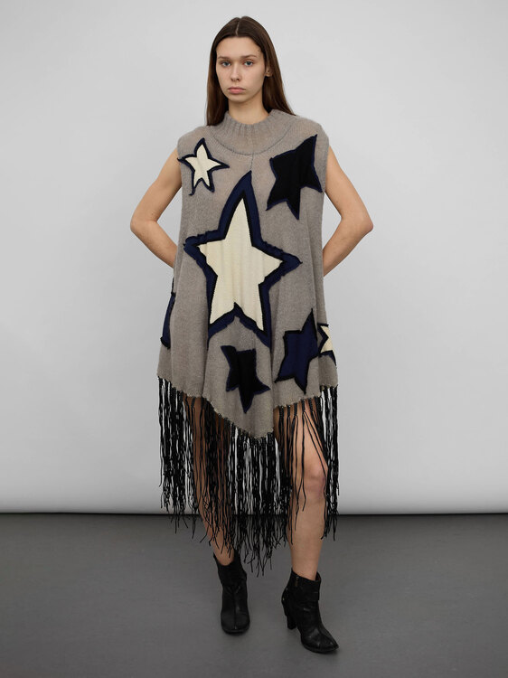 E-play Fringed Star Poncho 
