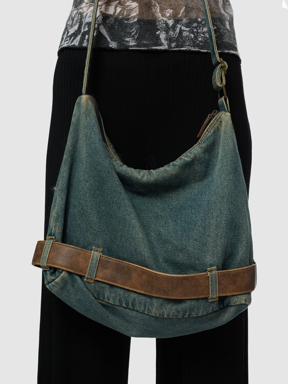 Denim Shoulder Bag 